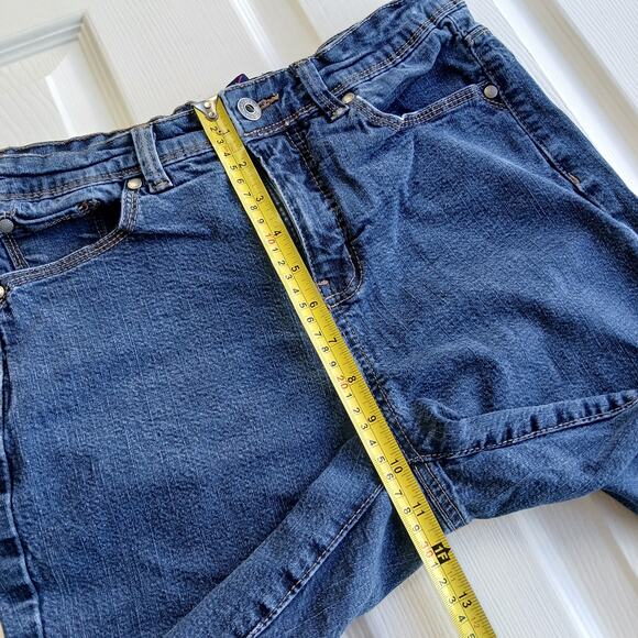 Gloria Vanderbilt Linda Perfect Fit Jeans 12 dark wash blue mid rise bootcut - Picture 9 of 12